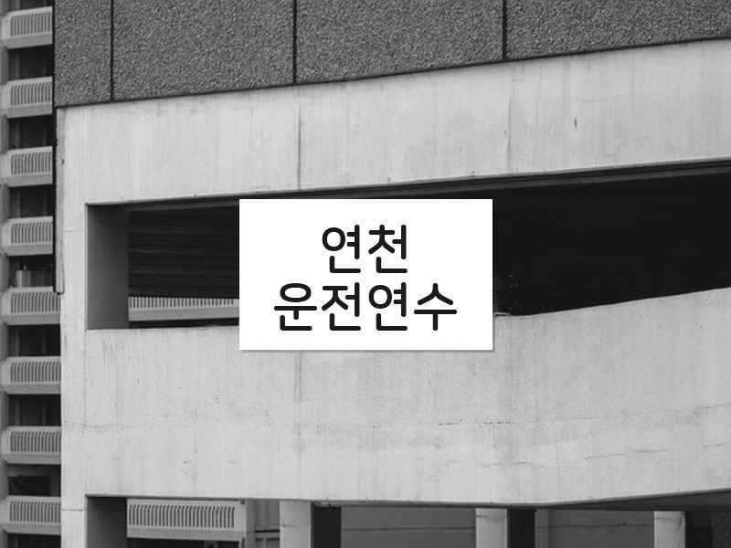 연천운전연수 후기