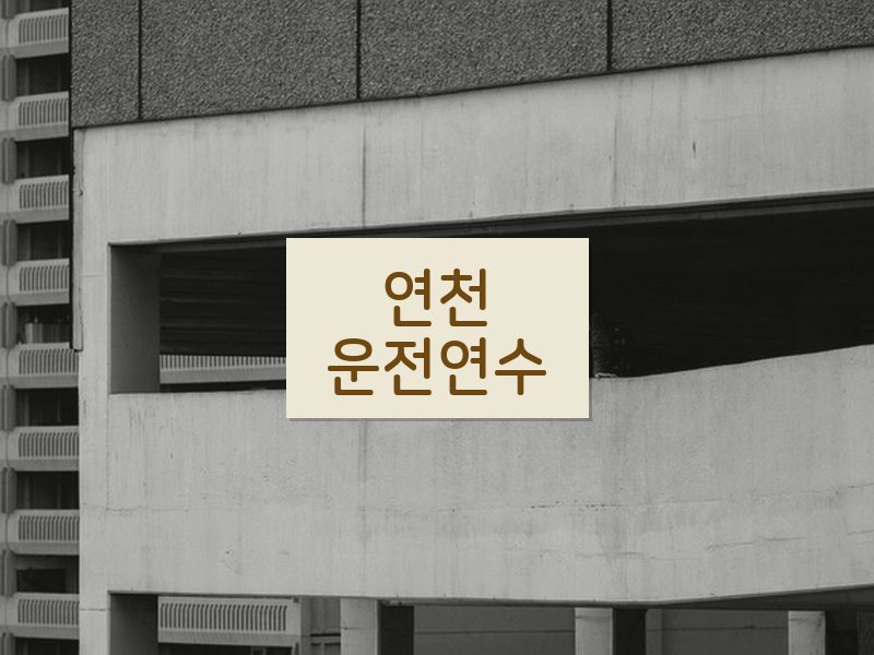 연천운전연수 후기