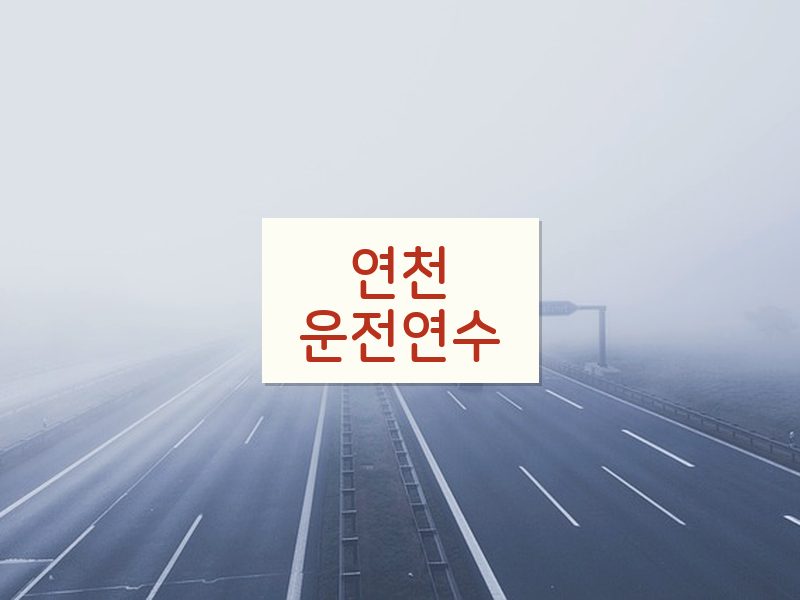 연천운전연수 후기