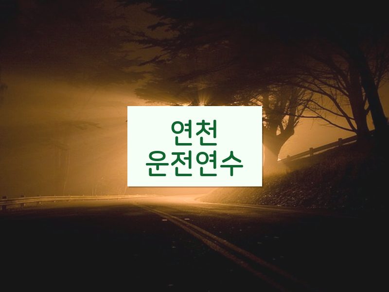 연천운전연수 후기