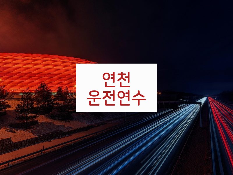 연천운전연수 후기