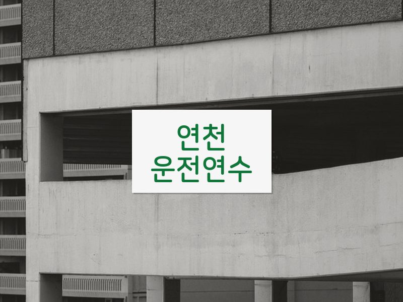 연천운전연수 후기