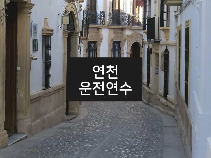 연천운전연수 후기