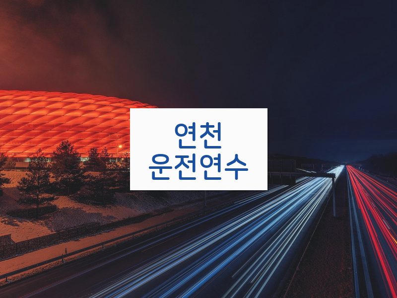 연천운전연수 후기