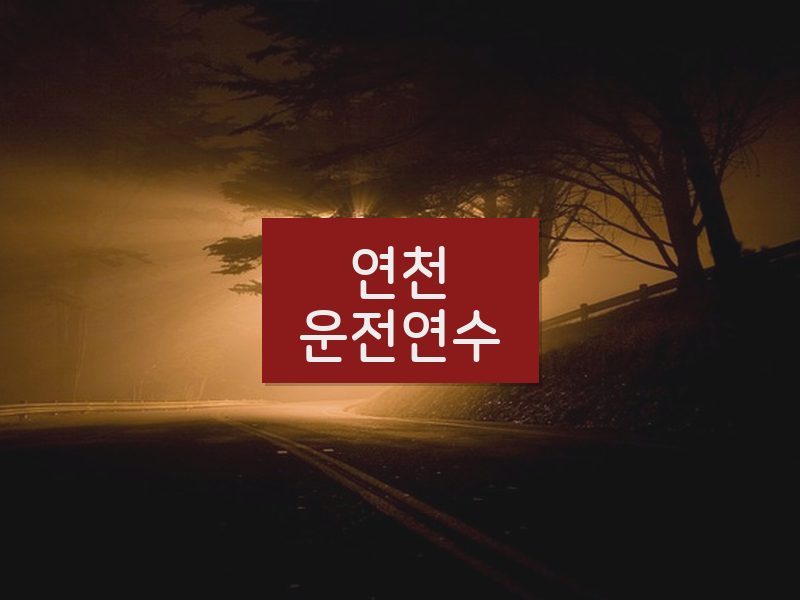 연천운전연수 후기