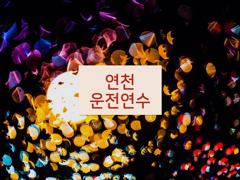 연천운전연수 후기