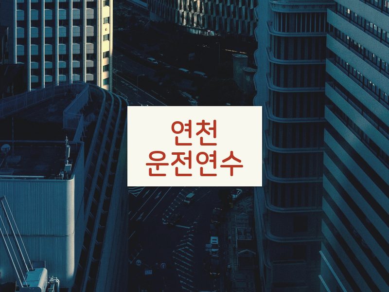 연천운전연수 후기