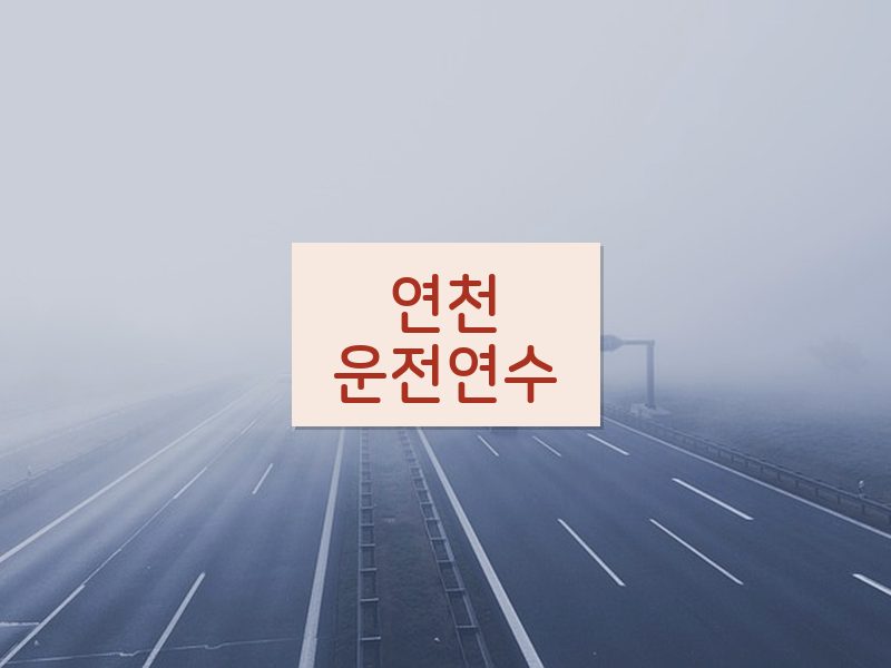 연천운전연수 후기