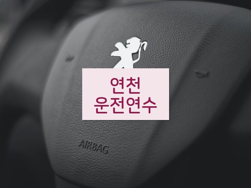 연천운전연수 후기