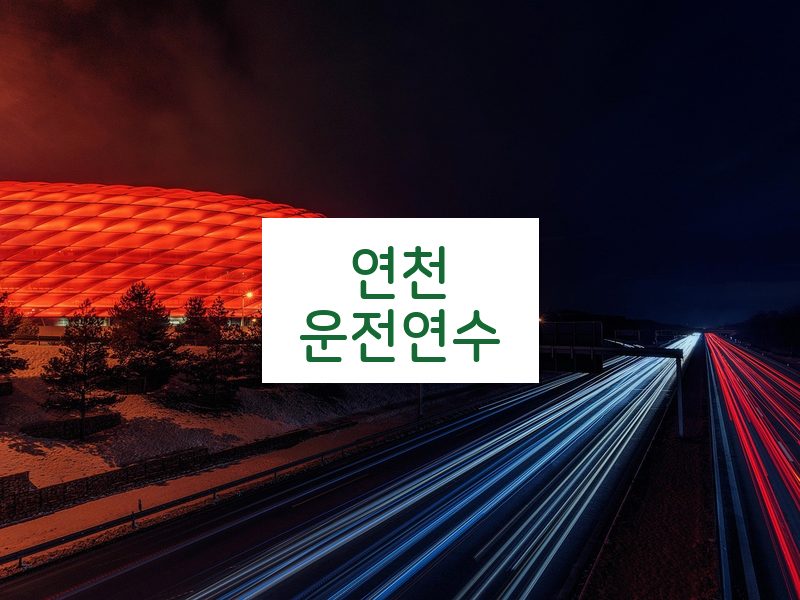 연천운전연수 후기