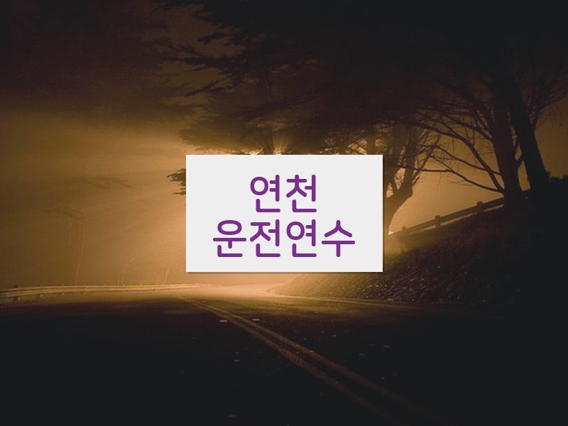 연천운전연수 후기